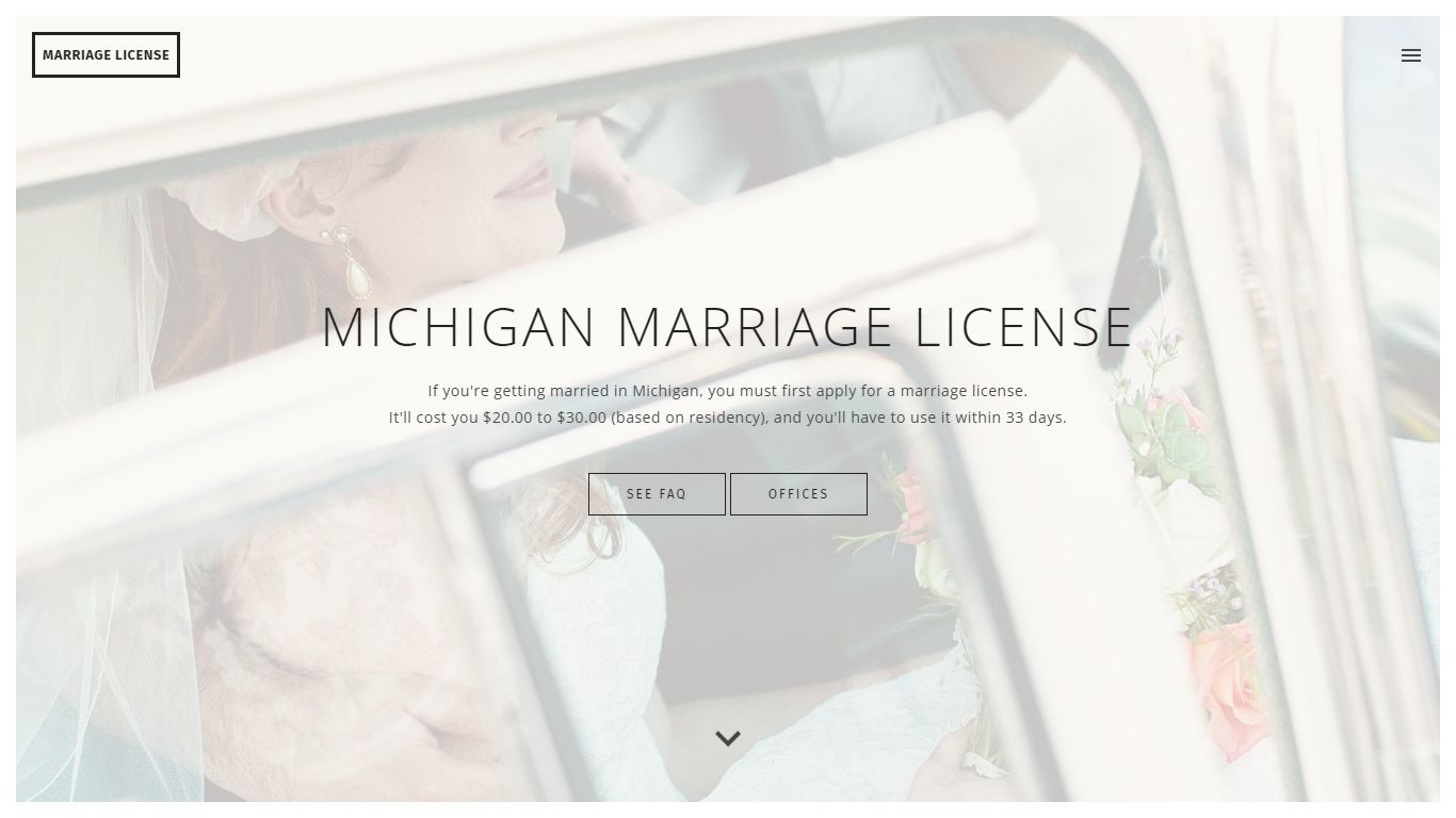 Michigan Marriage License - How to Get Married in MI